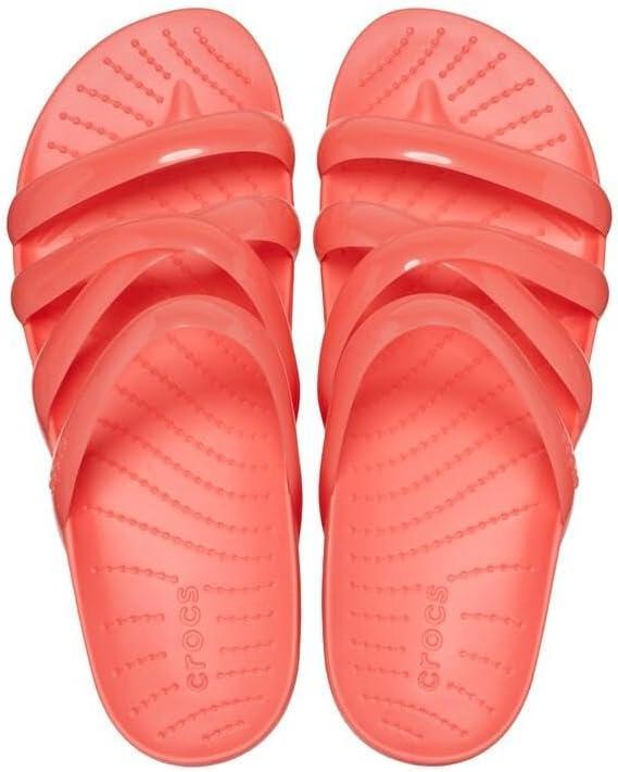 imageCrocs womens Splash Strappy SandalsNeon Watermelon