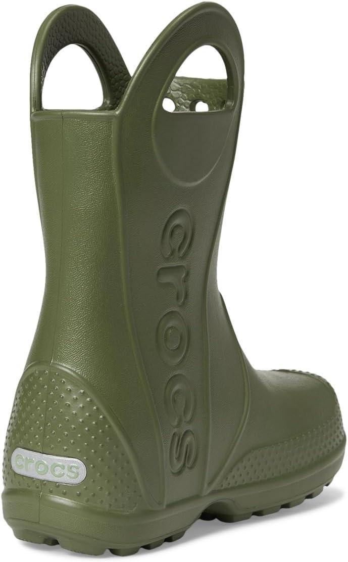imagecrocs Handle It Graphic Rain Boot Kids PullOn BootArmy Green