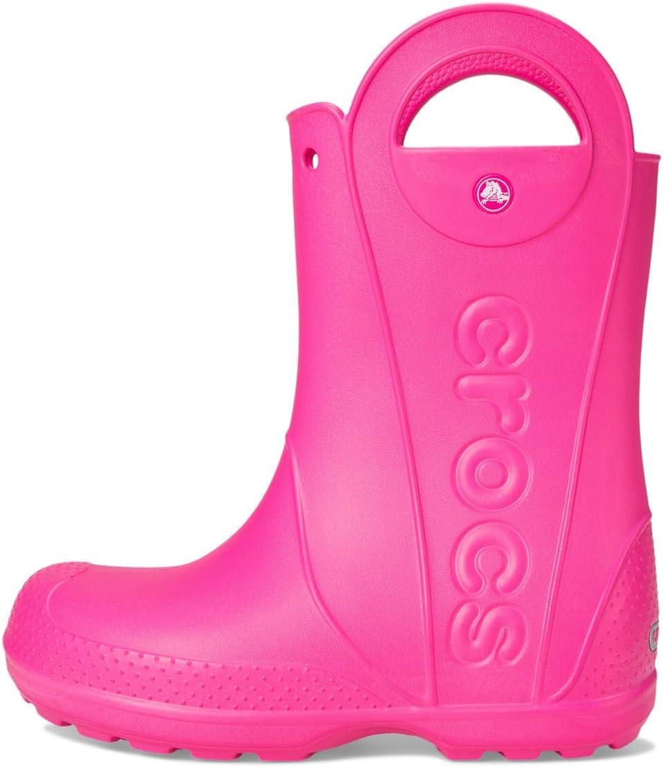 imagecrocs Handle It Graphic Rain Boot Kids PullOn BootPink Crush