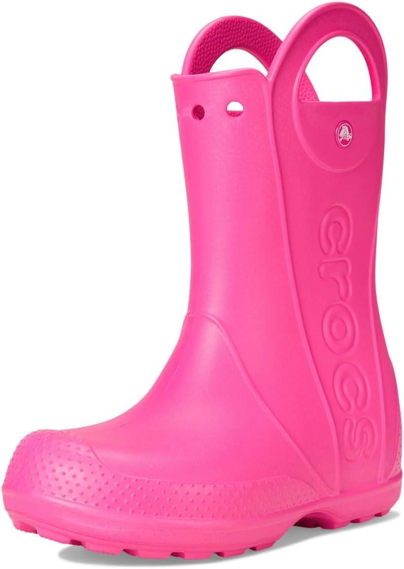 imagecrocs Handle It Graphic Rain Boot Kids PullOn BootPink Crush