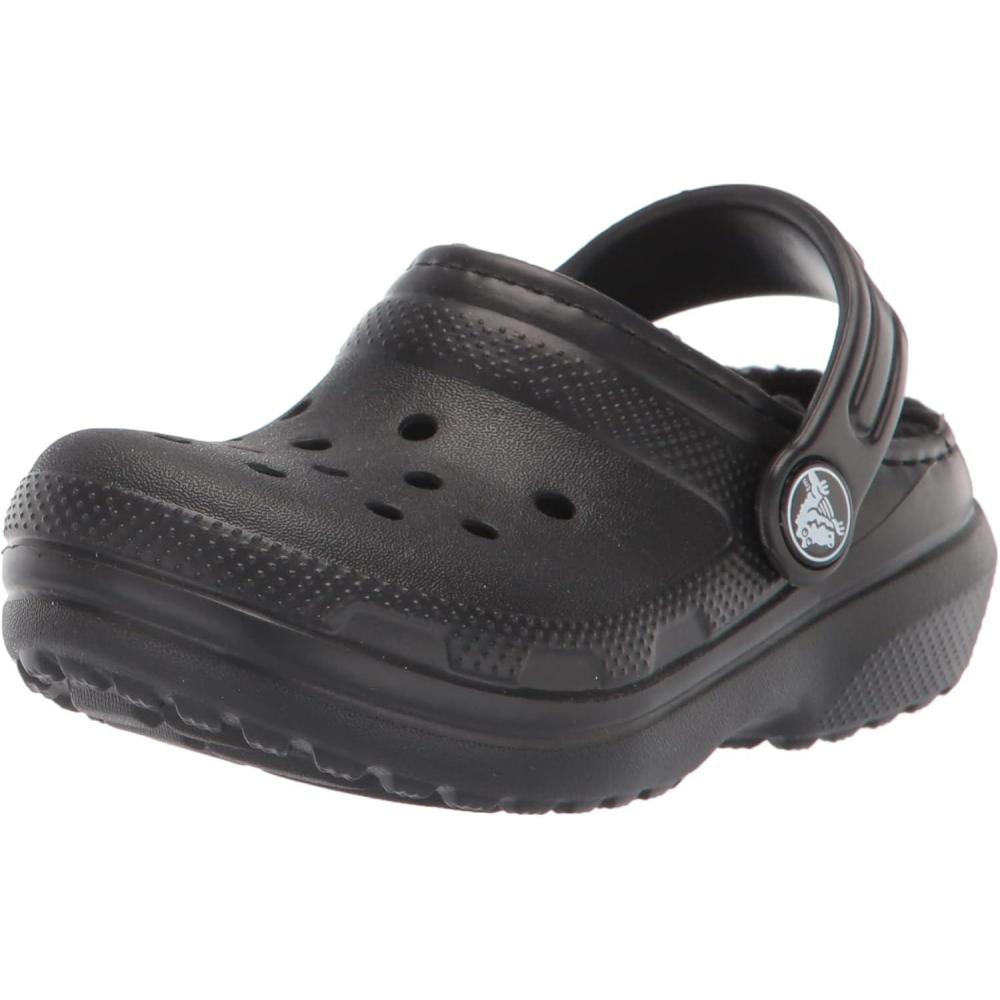 imageCrocs Classic Lined Clog Little KidBig Kid BlackBlack 2 Little Kid M