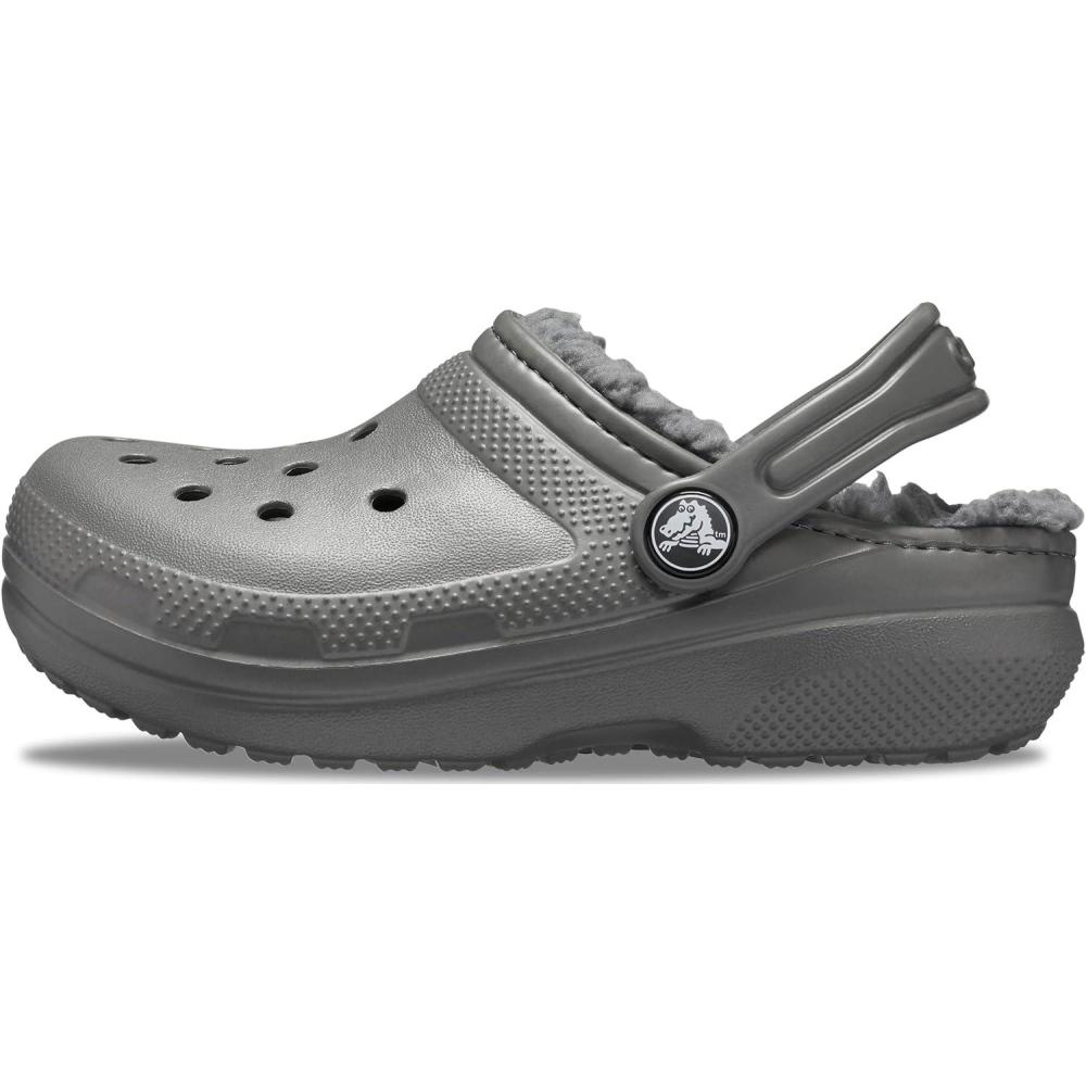 imageCrocs UnisexChild Classic Tie Dye Lined Clog  Kids SlippersSlate Grey