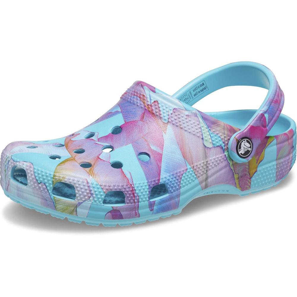 imageCrocs Womens Classic Marbled Tiedye ClogsNeptuneMulti