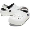 Crocs Classic Lined Clog (Little Kid/Big Kid) White/Grey 2 Little Kid M
