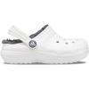 Crocs Classic Lined Clog (Little Kid/Big Kid) White/Grey 2 Little Kid M