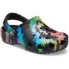 Crocs Kids’ Classic Tie Dye Clogs(Black/Black)