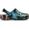Crocs Kids’ Classic Tie Dye Clogs(Black/Black)