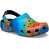 Crocs Kids’ Classic Tie Dye Clogs(Black/Multi Spray Dye)