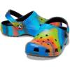 Crocs Kids’ Classic Tie Dye Clogs(Black/Multi Spray Dye)