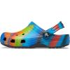 Crocs Kids’ Classic Tie Dye Clogs(Black/Multi Spray Dye)