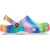 Crocs Kids’ Classic Tie Dye Clogs(White/Multi Spray Dye)