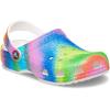 Crocs Kids’ Classic Tie Dye Clogs(White/Multi Spray Dye)