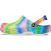 Crocs Kids’ Classic Tie Dye Clogs(White/Multi Spray Dye)