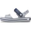 Crocs Kids’ Crocband Sandals(Light Grey/Navy)
