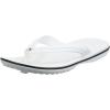 Crocs Unisex Adult Crocband Flip Flop Sandal(Clock Band/White)