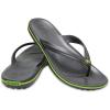 Crocs Unisex Adult Crocband Flip Flop Sandal(Graphite/Volt Green)