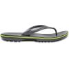 Crocs Unisex Adult Crocband Flip Flop Sandal(Graphite/Volt Green)