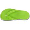 Crocs Unisex Adult Crocband Flip Flop Sandals(Green Volt Green White)