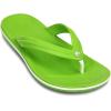Crocs Unisex Adult Crocband Flip Flop Sandals(Green Volt Green White)