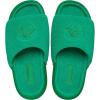 Crocs Unisex-Adult Classic Towel Slide, Sandals for Women and Men(Green Ivy)