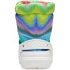 Crocs Unisex-Child Classic Lined Neo Puff Boot Snow(White/Multi Spray Dye)