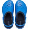 Crocs Unisex-Child Classic Tie Dye Lined Clog | Kids’ Slippers(Blue Bolt)