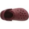 Crocs Unisex-Child Classic Tie Dye Lined Clog | Kids’ Slippers(Brick Red)