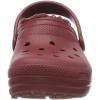 Crocs Unisex-Child Classic Tie Dye Lined Clog | Kids’ Slippers(Brick Red)