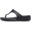 Crocs Women’s Boca Wedge Flip Flop Sandal(Black)