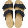 Crocs Women’s Brooklyn Buckle Low Wedges(Black/Tan)