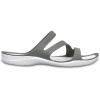 Crocs Women’s Swiftwater Sandals Slide(Smoke/White)