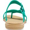 Crocs Women’s Tulum Toe Post Sandals(Deep Green Tan)