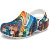 Crocs Kids’ Classic Tie Dye Clogs(Bright Cobalt/White)
