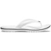 Crocs Unisex Adult Crocband Flip Flop Sandal(Clock Band/White)