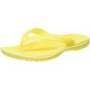 Crocs Unisex Adult Crocband Flip Flop Sandal(Lemon/White)
