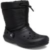 Crocs Unisex-Child Classic Lined Neo Puff Boot Snow(Black)
