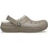 Crocs Unisex-Child Classic Tie Dye Lined Clog | Kids’ Slippers(Mushroom Bone)
