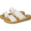Crocs Women’s Brooklyn Buckle Low Wedges(Chalk/Tan)
