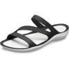 Crocs Women’s Swiftwater Sandals Slide(Black/White)