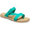 Crocs Women’s Tulum Toe Post Sandals(Deep Green Tan)