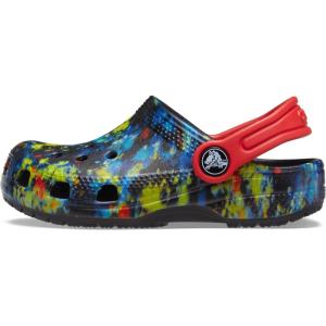 Crocs Kids’ Classic Tie Dye Clogs(Splatter Dye/Red)