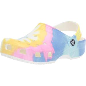Crocs Kids’ Classic Tie Dye Clogs(White/Multi)