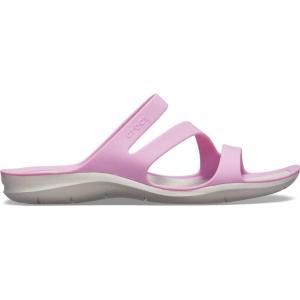 Crocs Women’s Swiftwater Sandals Slide(Violet Pearl White)