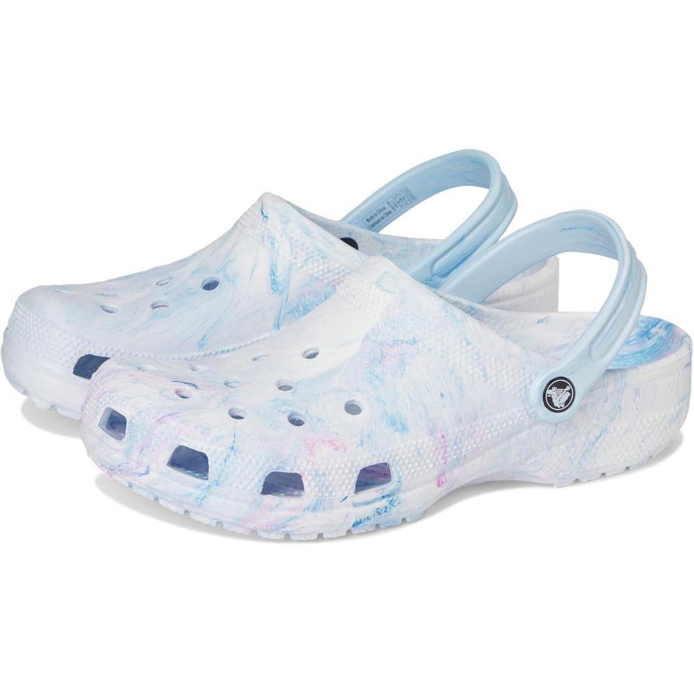 imageCrocs UnisexAdult Classic Marbled Tiedye ClogOxygen Swirl
