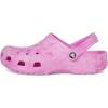 Crocs Unisex-Adult Classic Marbled Tie-dye Clog(Pink Swirl)