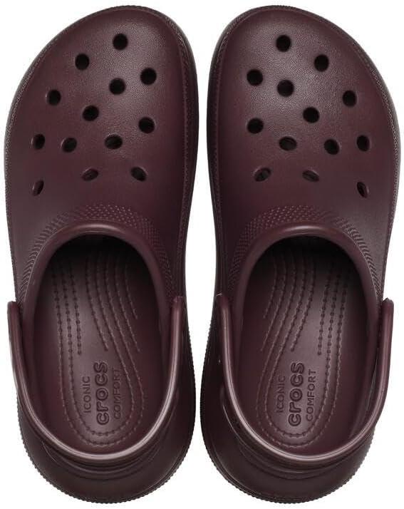 imageCrocs Unisex Adult Crush ClogsDark Cherry