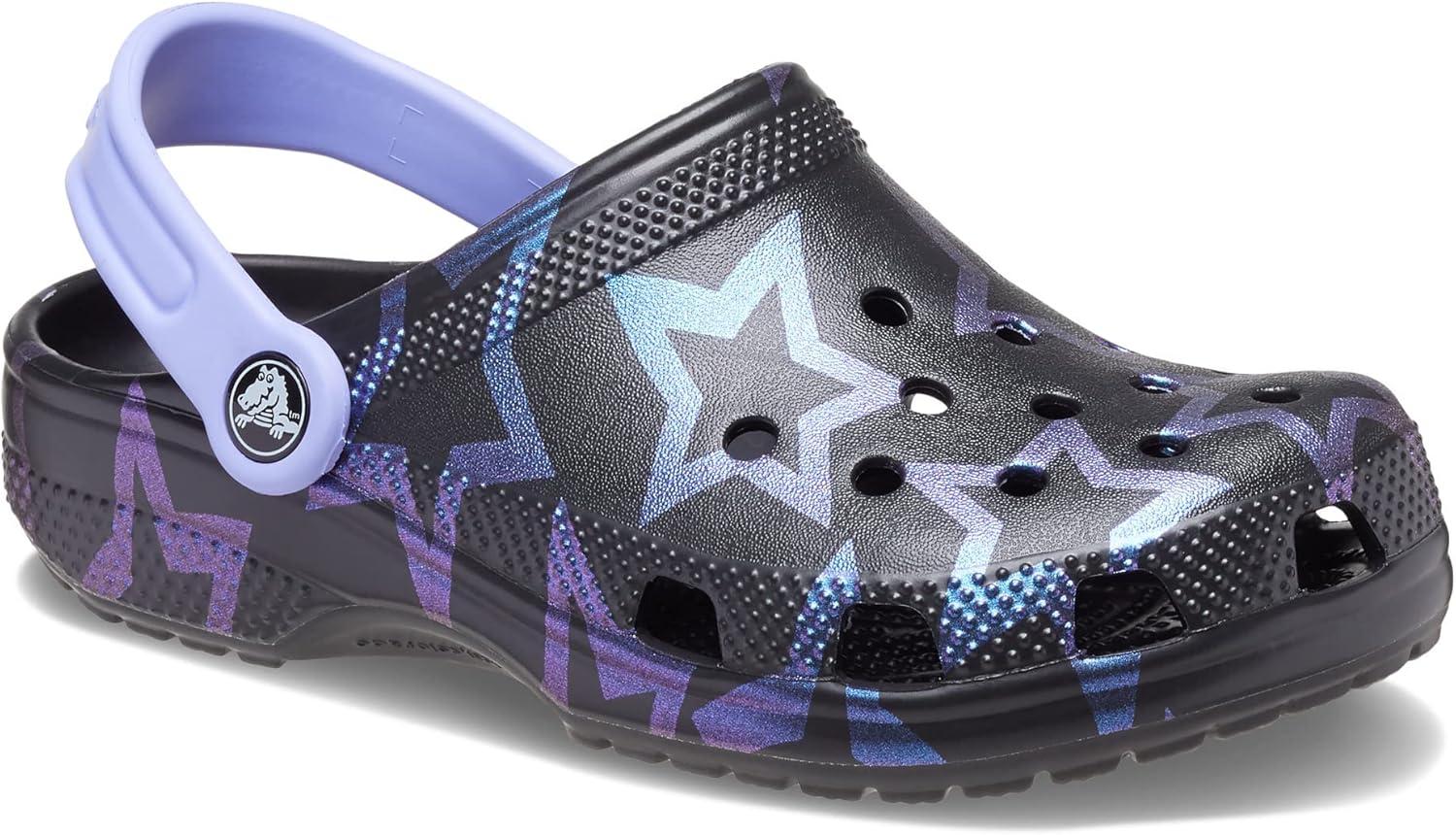 imageCrocs UnisexChild Classic Graphic ClogStarsBlack Disco Party