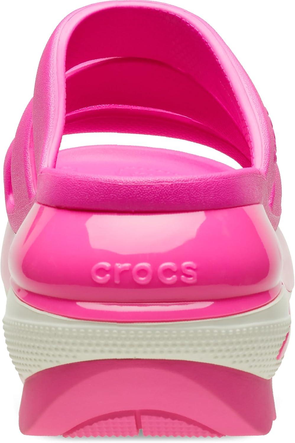 imageCrocs unisexadult Mega Crush Triple Strap SandalPink Crush