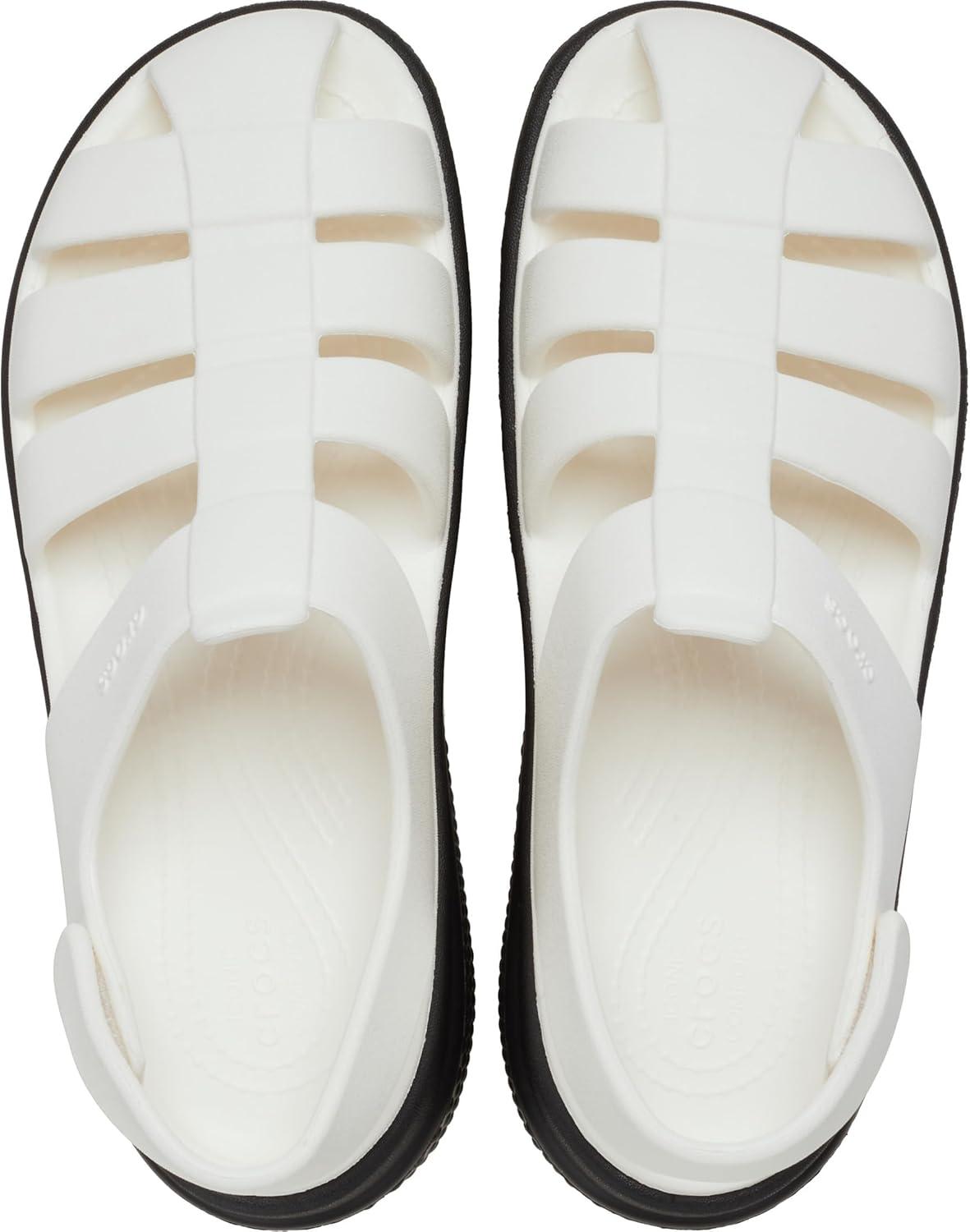 imageCrocs unisexadult Stomp Fisherman SandalChalk