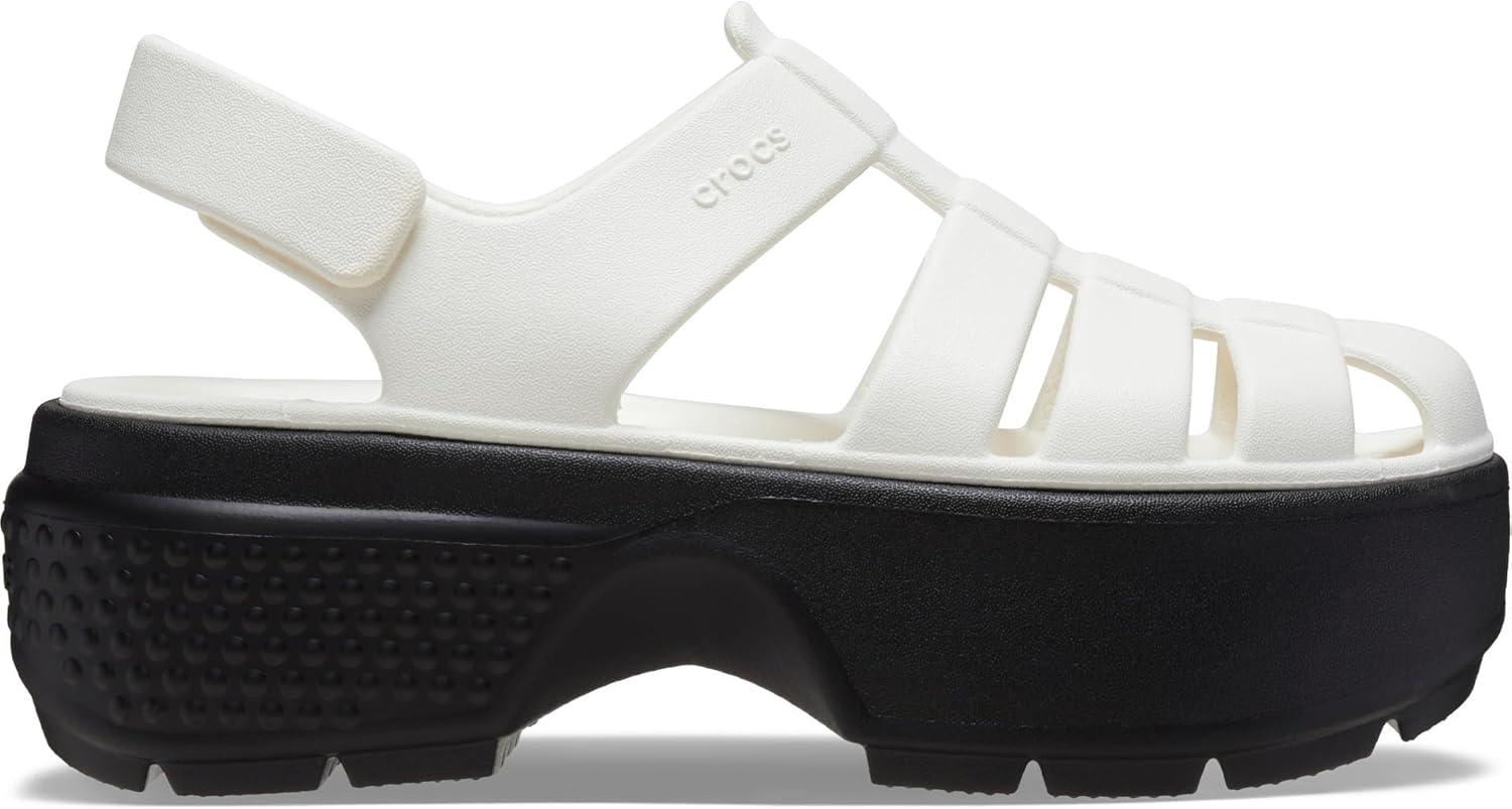imageCrocs unisexadult Stomp Fisherman SandalChalk